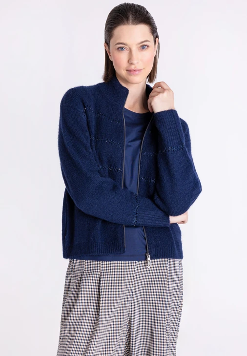 TUZZI NORDIC DUN Damenpullover, dunkelblau