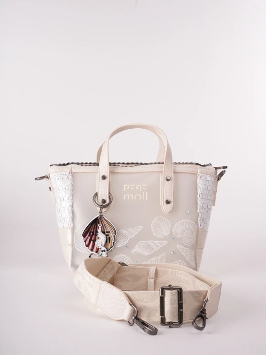 PEPE MOLL Damen Handtasche Seebeige