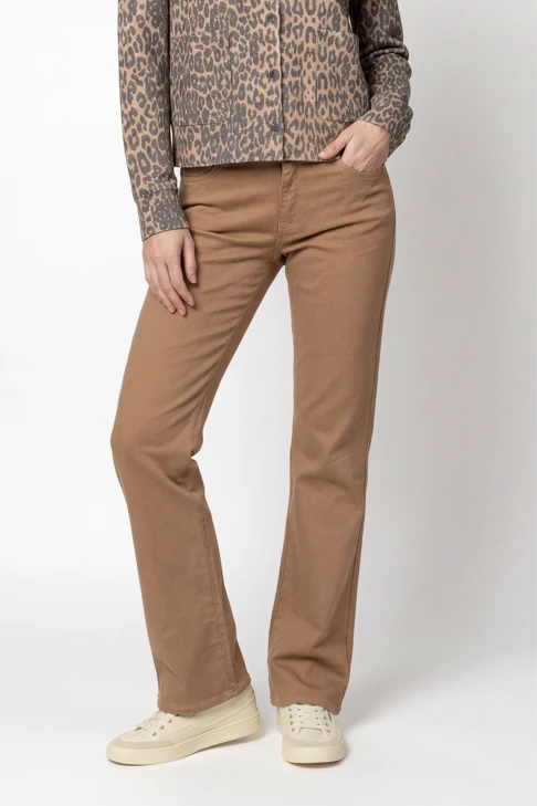 MONARI LEO & BORDEAUX Damenhose, braun