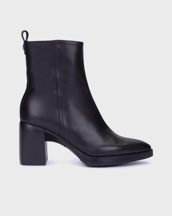 WONDRES Damen-Stiefeletten mit Plateau, schwarz