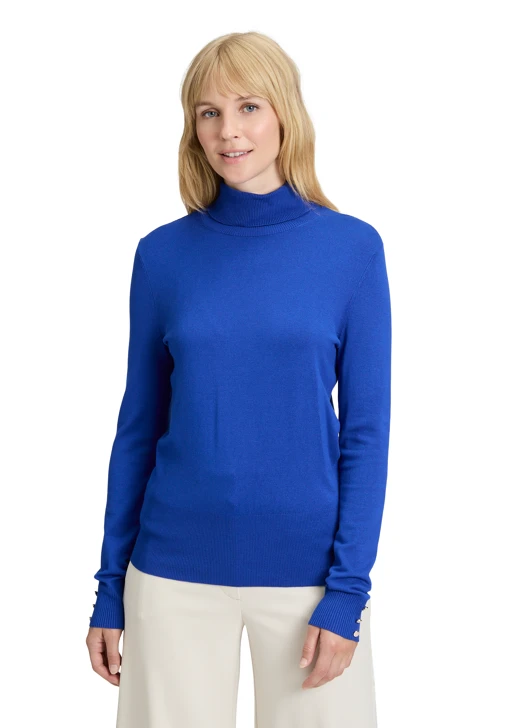BETTY BARCLAY Damen Rollkragenpullover blau