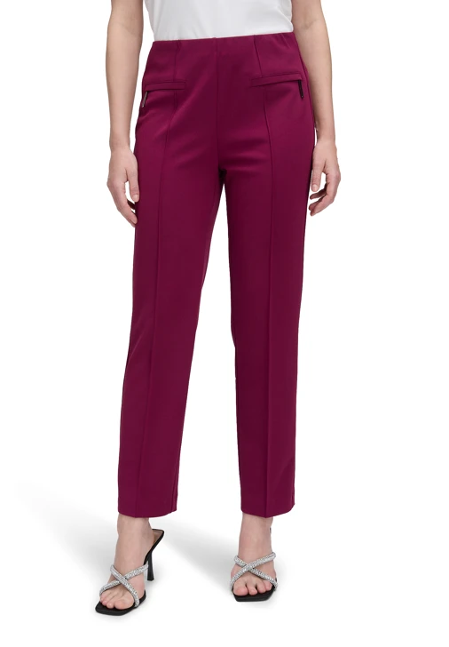 VERA MONT burgunderfarbene Damenhose