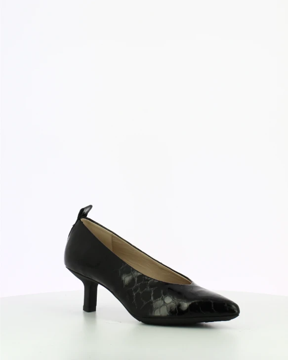 WONDERS Damen Pumps Lack schwarz