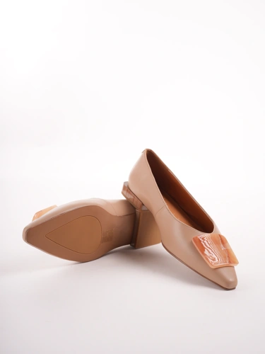 EPICA Damen Ballerinas beige mit dekorativem Detail auf der Zehe (4)