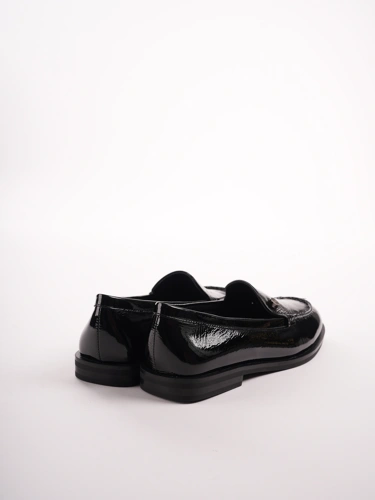 EPICA Damen Mokassins schwarz mit dekorativem Detail (1)