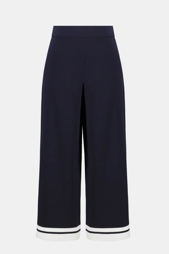 JOSEPH RIBKOFF Blaue Damenstrickhose mit Farbblöcken (5)