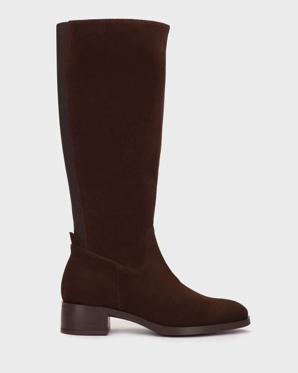 WONDERS Damenstiefel aus Wildleder braun