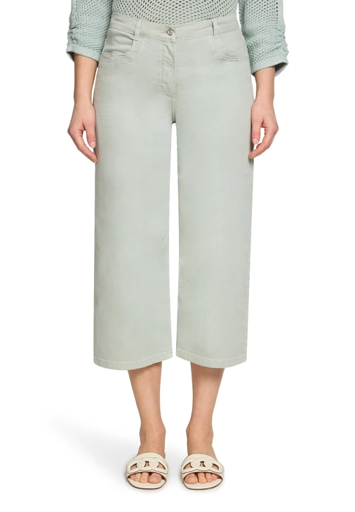 BETTY BARCLAY Damenhose grün mit Strasssteinen