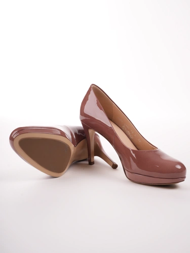HOGL Damen Pumps dunkelrosa lackiert (4)