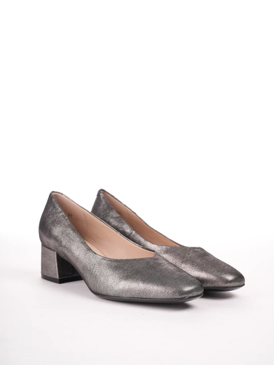 CAPRICE Damen Pumps grau metallic