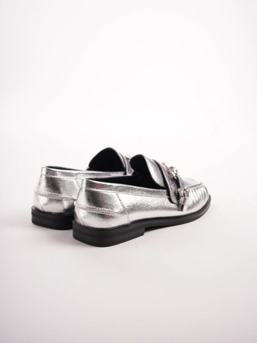 EPICA silberne Damen-Slipper mit dekorativem Detail (1)