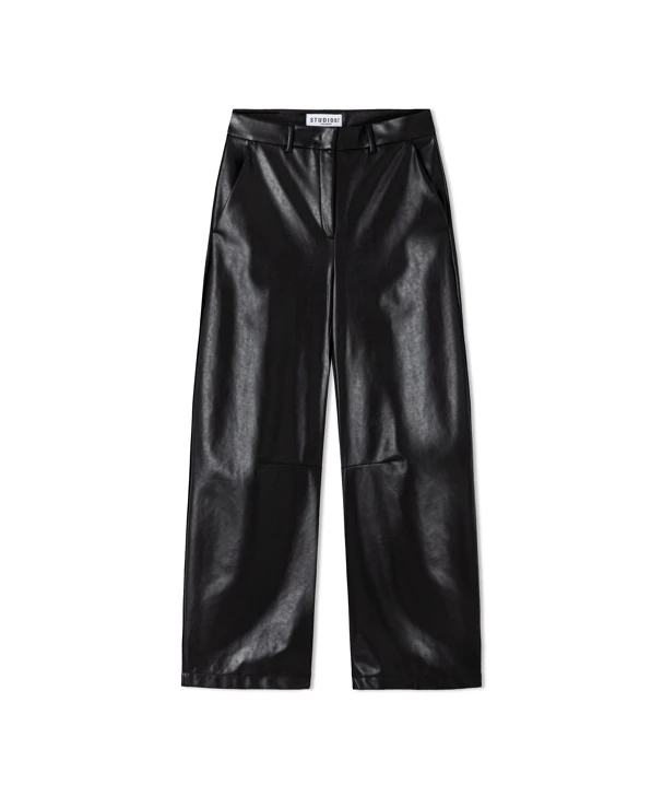 CAMBIO EDITA Damenhose aus Kunstleder, schwarz