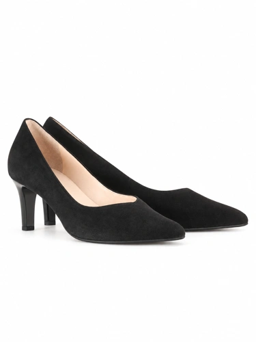 HOGL Damen-Pumps aus schwarzem Wildleder