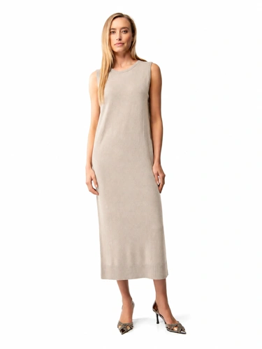 CATNOIR Damen-Strickkleid aus Merinowolle, grau