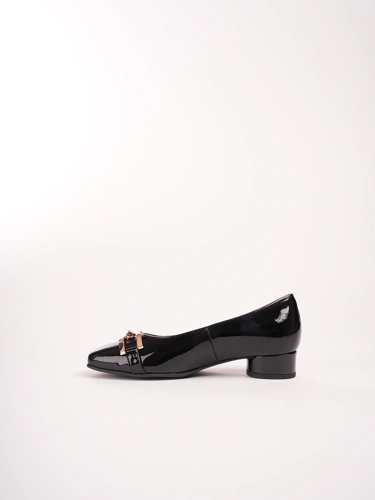 HASSIA Damen Pumps Lack schwarz (3)
