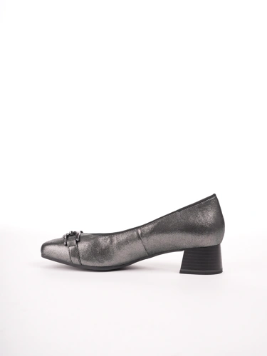 CAPRICE Damen Pumps metallisch grau (3)