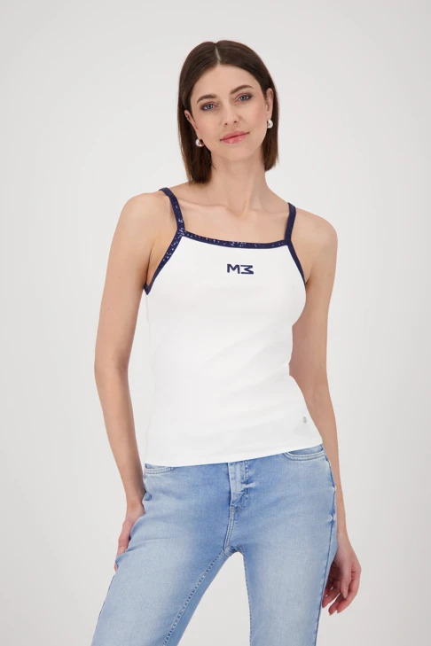 MONARI COTE D'AZUR Damen Tanktop weiß blau Träger