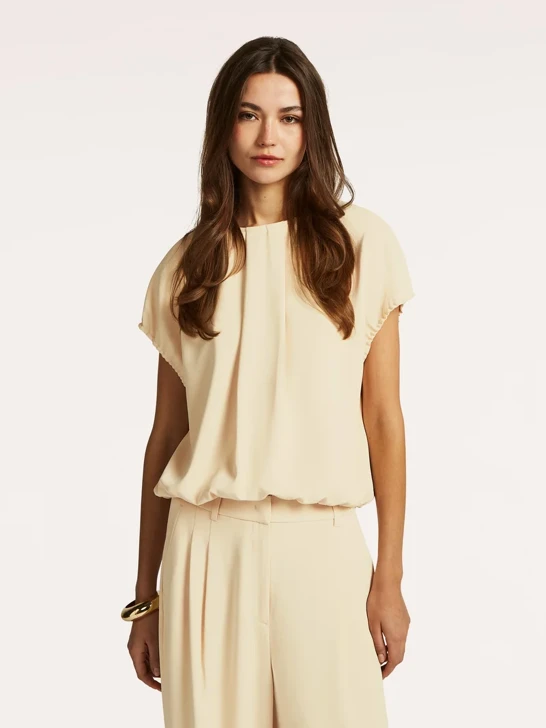 BEAUMONT Damenbluse gelb-beige