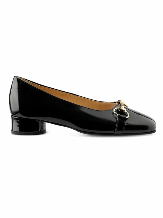 HASSIA Damen-Pumps, schwarz lackiert