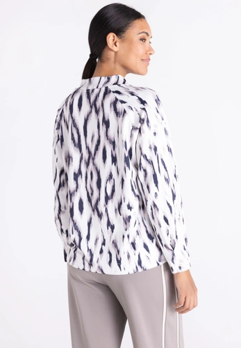 TUZZI NORDIC DUN Damen-Sweatshirt, weiß, gemustert (3)