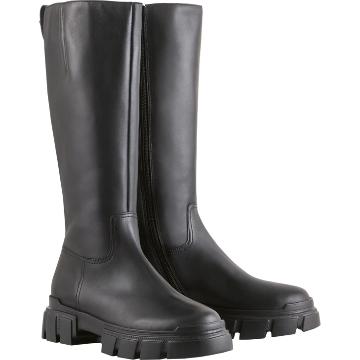 HOGL Damenstiefel schwarz zertifiziertes Leder