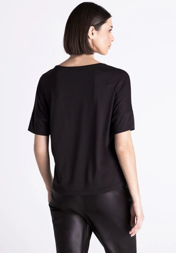 TUZZI CHOCOLATE Damen-T-Shirt in Braun mit Kimono-Ärmeln (3)