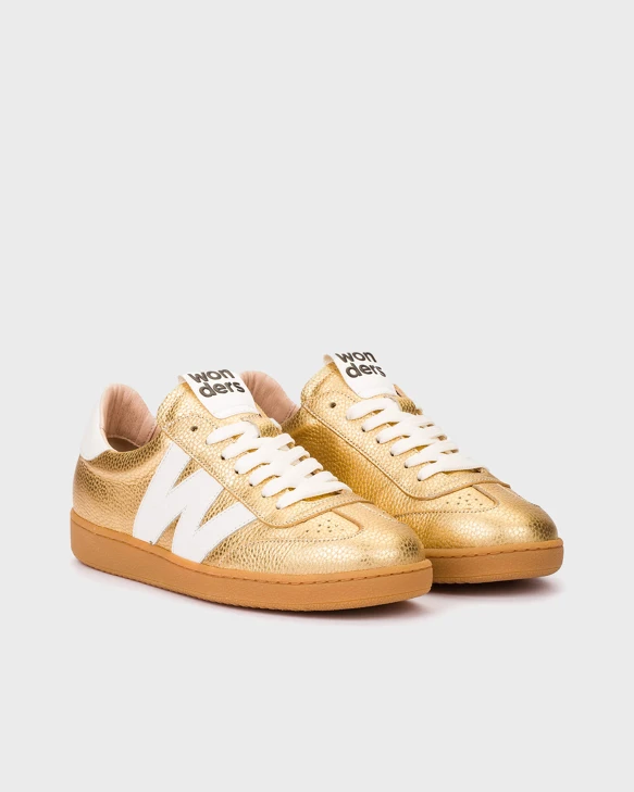 WONDERS Damen Turnschuhe gold