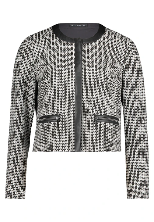 BETTY BARCLAY Damen Blazer schwarz und beige