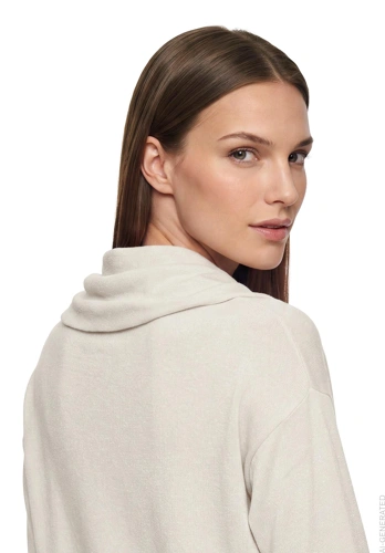 BETTY BARCLAY Damenpullover mit Kapuze, beige, mit Lurex (4)