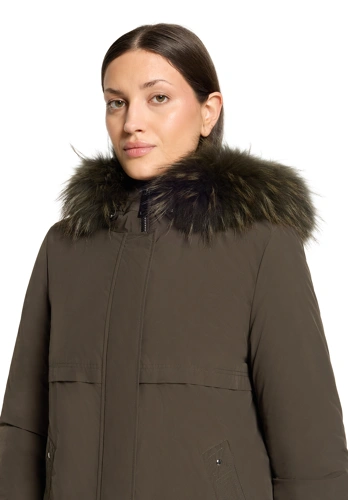 BETTY BARCLAY Damenmantel in Khaki mit Kapuze