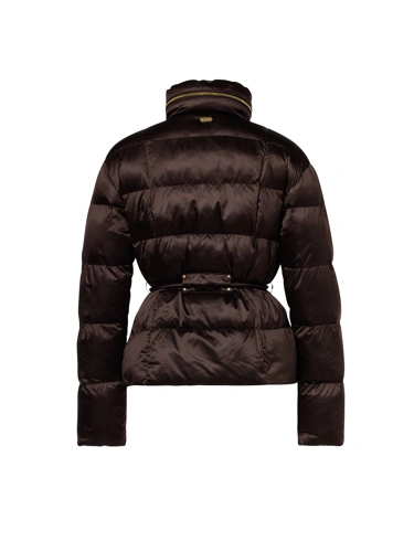 BEAUMONT Charo Damenjacke in Schokoladenbraun mit Gürtel (6)