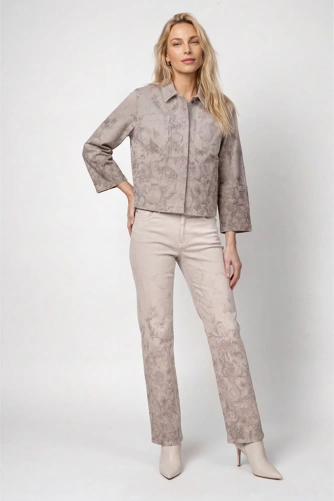 MONARI SOFT BEAUTY Damenjacke, beige, gemustert (4)
