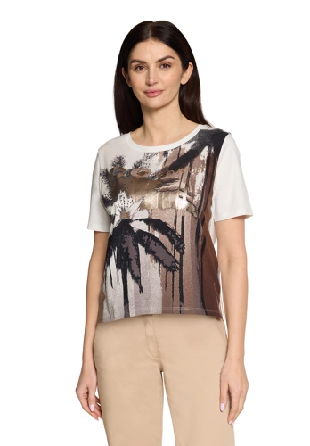 BETTY BARCLAY SO COSY Damen T-Shirt Kokosnuss weiß