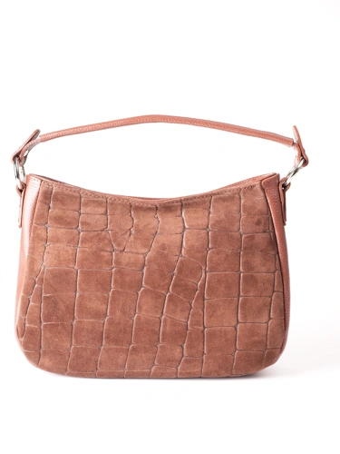 GROSSO BAG Damenhandtasche aus Leder in Cognac