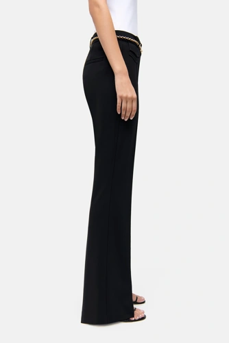 CAMBIO FAWN Damenhose schwarz mit Kette (2)