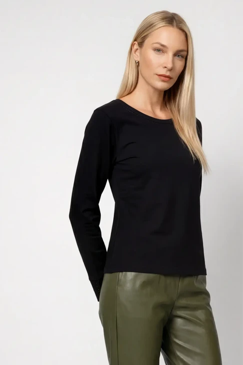 MONARI FRONT ROW Damen-T-Shirt, schwarz