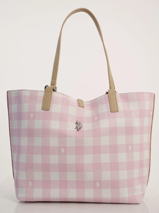 U.S. POLO ASSN. Damen Handtasche Rogersville M Vichy Desert