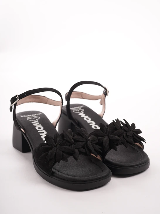 WONDERS Damen Sandalen schwarz