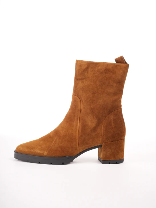 HOGL Damen Knöchel Wildleder Reißverschluss khaki