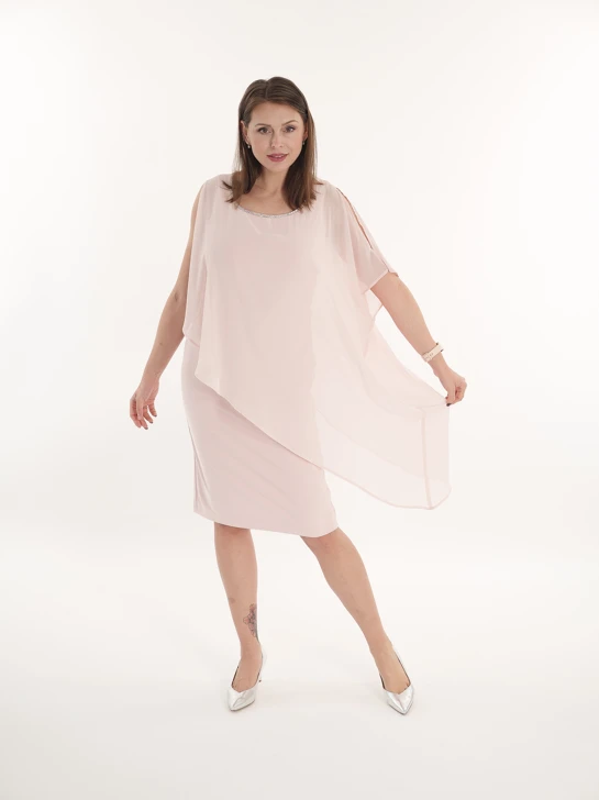 FRANK LYMAN Damen Puder-Ballkleid