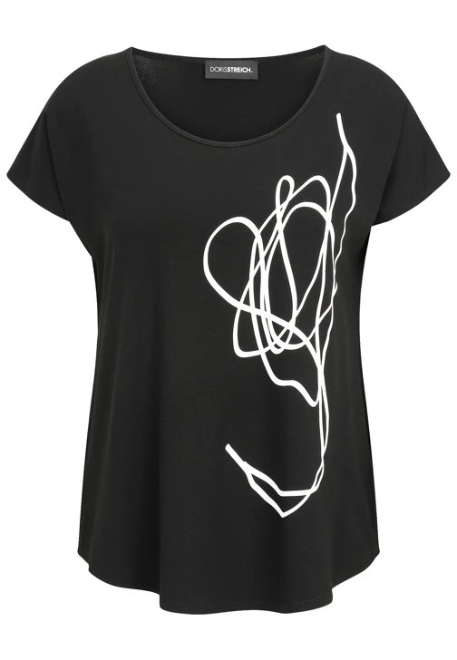 DORIS STREICH Damen Shirt schwarz