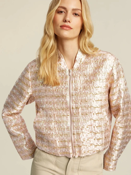 BEAUMONT Damenjacke Puder mit Glanz