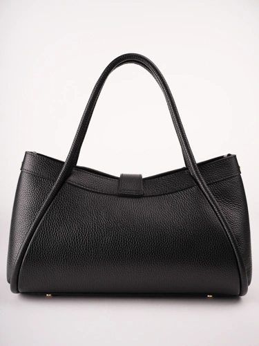 GROSSO BAG Damenhandtasche aus Leder, schwarz (4)