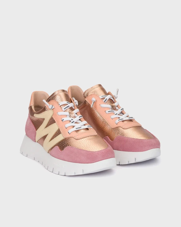 WONDERS Damen-Sneaker Vanille-Aprikose