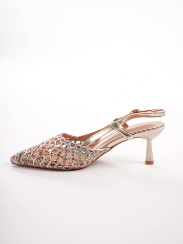 EPICA Damen Pumps beige mit Knöchelriemen (3)
