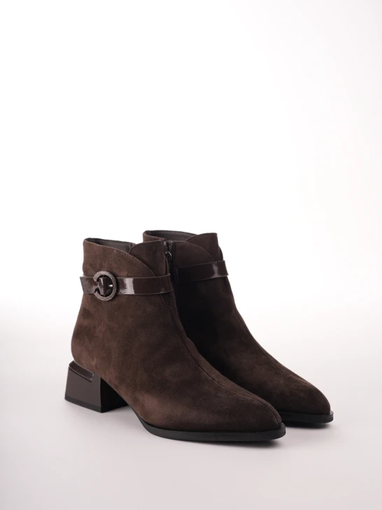 EPICA Damen-Stiefeletten aus braunem Wildleder
