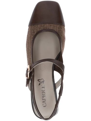 CAPRICE Damen Pumps ohne Absatz braun (4)