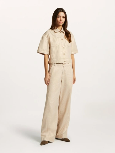 BEAUMONT MYA Damenjacke beige und gold kurzarm (3)