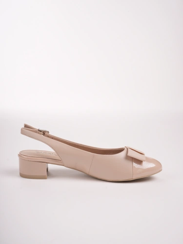 CAPRICE Damen Pumps ohne Absatz beige (3)