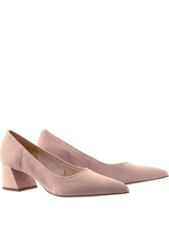 HOGL Damen Pumps aus Wildleder rosa